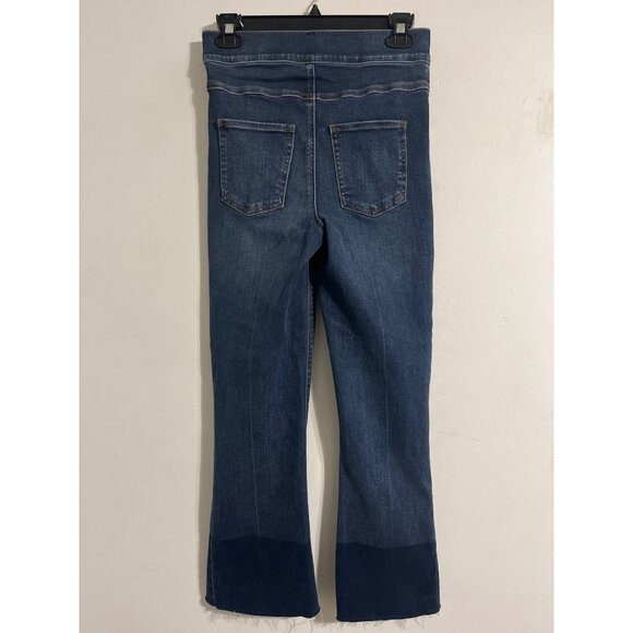 Spanx Cropped Flare Denim Medium Wash Women’s Small - Picture 3 of 9